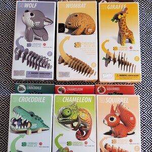 Collection of 6 nos of 3D cardboard model kit